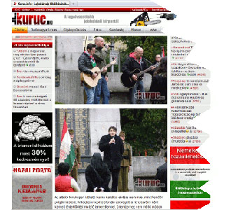 Screenshot: Jobbik in Oberwart (kuruc/via stopptdierechte.at)