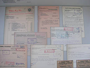 Historische Dokumente in der Ausstellung der KZ-Gedenkstätte Neuengamme