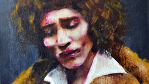 Lita Cabellut malte Flamenco-Legende Camarón de la Isla (†1992)