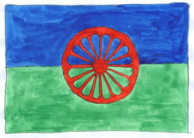 Roma-Flagge (Bild: Europäisches Parlament)