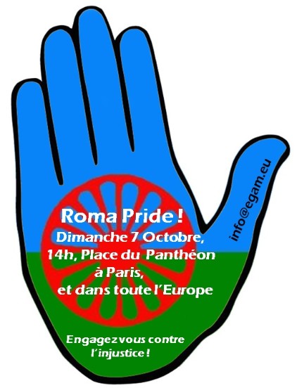 Roma Pride 2012: Ankündigung zum europaweiten Protesttag aus Frankreich 