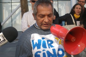 Ludwig Horvath bei einer Kundgebung in Wien am 4.9.2010