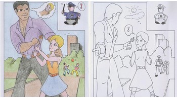 Polizei-Malbuch (Foto: TOL)