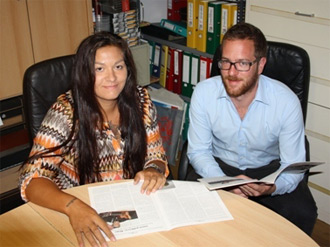 Tina Nardai taj Peter Liszt (Foto: Volksgruppenredaktion ORF)