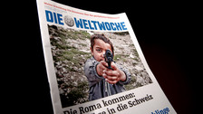 Hetze auf dem Titelblatt: Weltwoche-Cover 2012 (Foto: SRF)