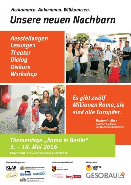 "Unsere neuen Nachbarn": Programmübersicht "Roma in Berlin" (PDF)