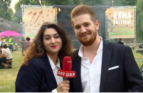 "E bistarde" - Moderatoren Gilda Horvath und Samuel Mago (Foto: ORF.at)