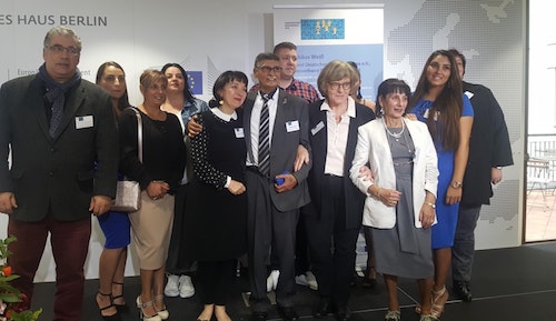 Preisverleihung an Matthäus Weiß (Foto: Minderheitensekretariat)