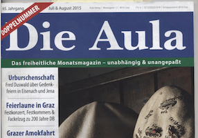 Hetze gegen NS-Opfer in der Aula: Titelblatt (Foto: haraldwalser.at)