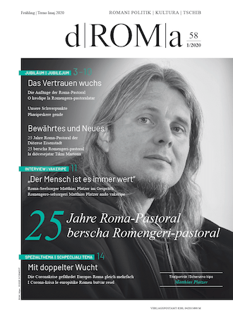 dROMa 58 1/2020: 25 Jahre Roma-Pastoral im Burgenland (Coverporträt: Matthias Platzer, Foto: Josef Schmidt) 