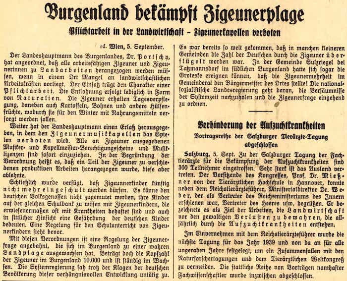 Neueste Zeitung (Innsbruck), 5.9.1938