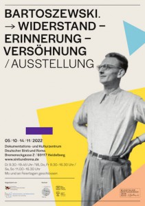 Ausstellungsplakat: Bartoszewski (Foto: Dokuzentrum)