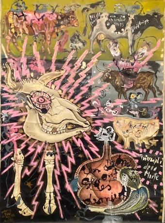 Kuh, 2025, mixed media, David Hardy, Suisse Marocain, David Weiss (Foto: Kai Dikhas)