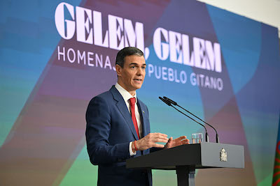 Ministerpräsident Sánchez beim Festakt, 21.2.2026 (Foto: La Moncloa)